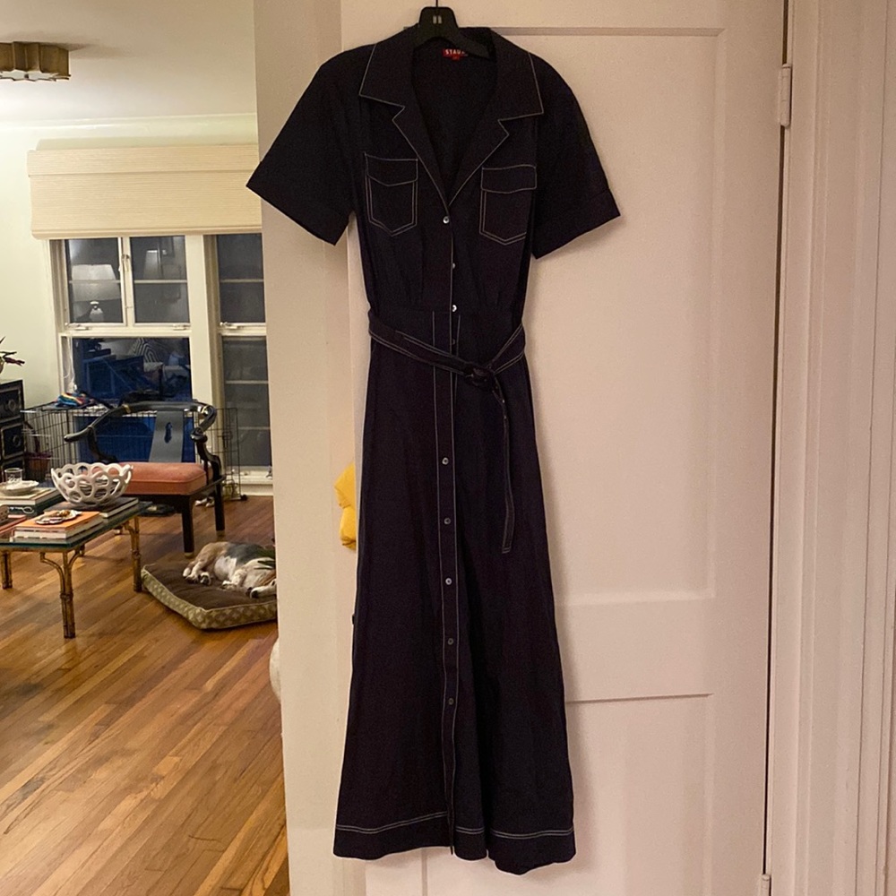 Staud Millie long shirt dress